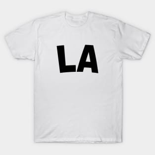 LA Bold Black T-Shirt